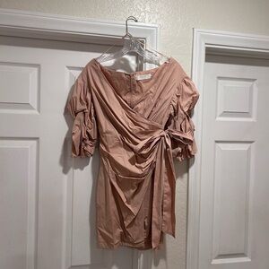 Astr Dusty Rose Dress with Delicate Details